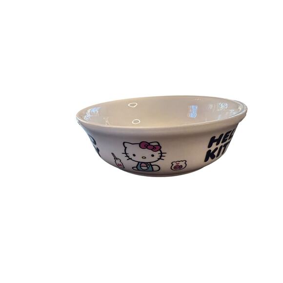 SANRIO HELLO KITTY CERAMIC PET BOWL 6” NEW - Picture 3 of 5